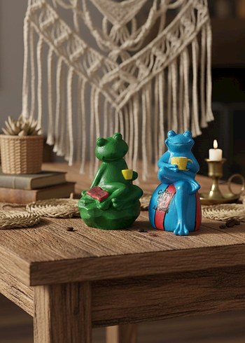 2'li Minimalist Kurbaga Dekoratif Set - Görsel 7