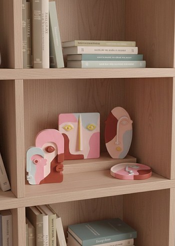 4'lu Minimal Soyut Yuz Dekoratif Set - Görsel 4