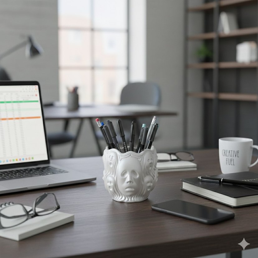 Ghost Face Minimal Dekoratif Organizer - Görsel 2