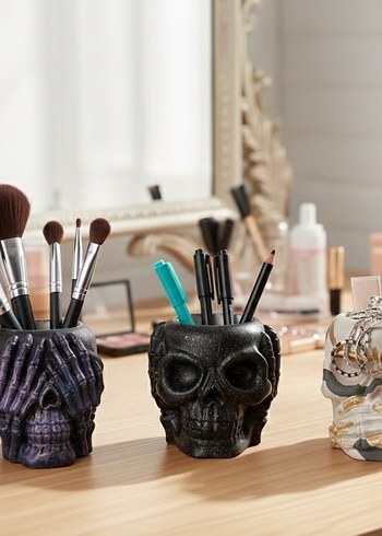 Kafatası Tasarımlı Duzenleyici Kalemlik Vazo - Görsel 10