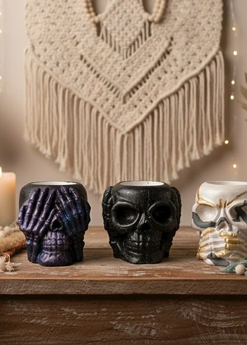 Kafatası Tasarımlı Duzenleyici Kalemlik Vazo - Görsel 13