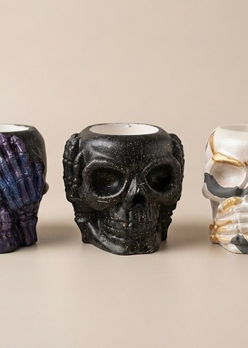 Kafatası Tasarımlı Duzenleyici Kalemlik Vazo - Görsel 6