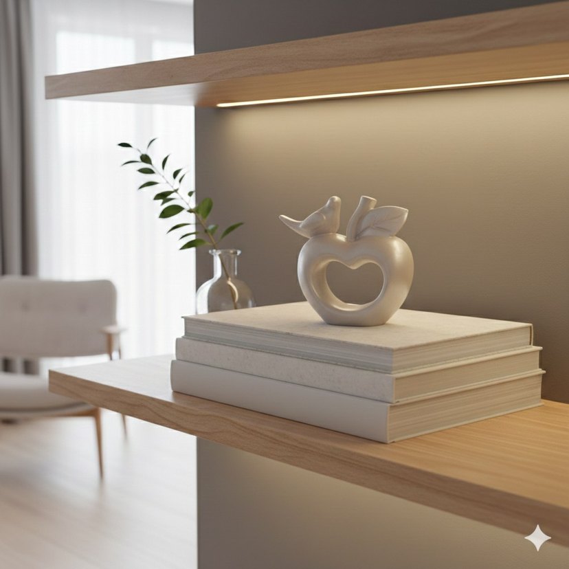 Beyaz Kuşlu Elma Biblosu - Görsel 2