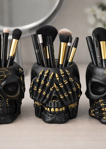 Karanlık Siyah Kafatası Figürin Seti - Görsel 5