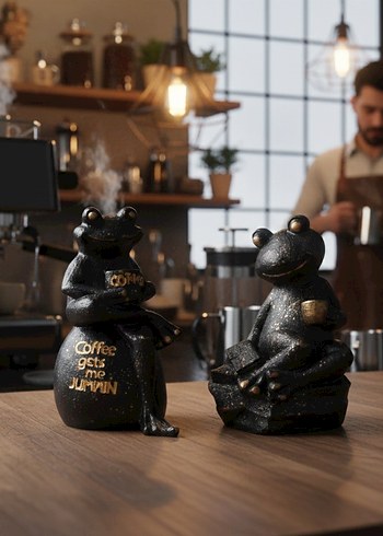 2'li Coffe3 Frog Set - Görsel 3