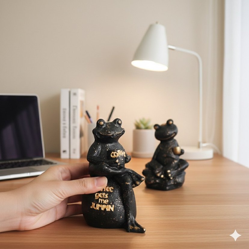 2'li Coffe3 Frog Set - Görsel 5