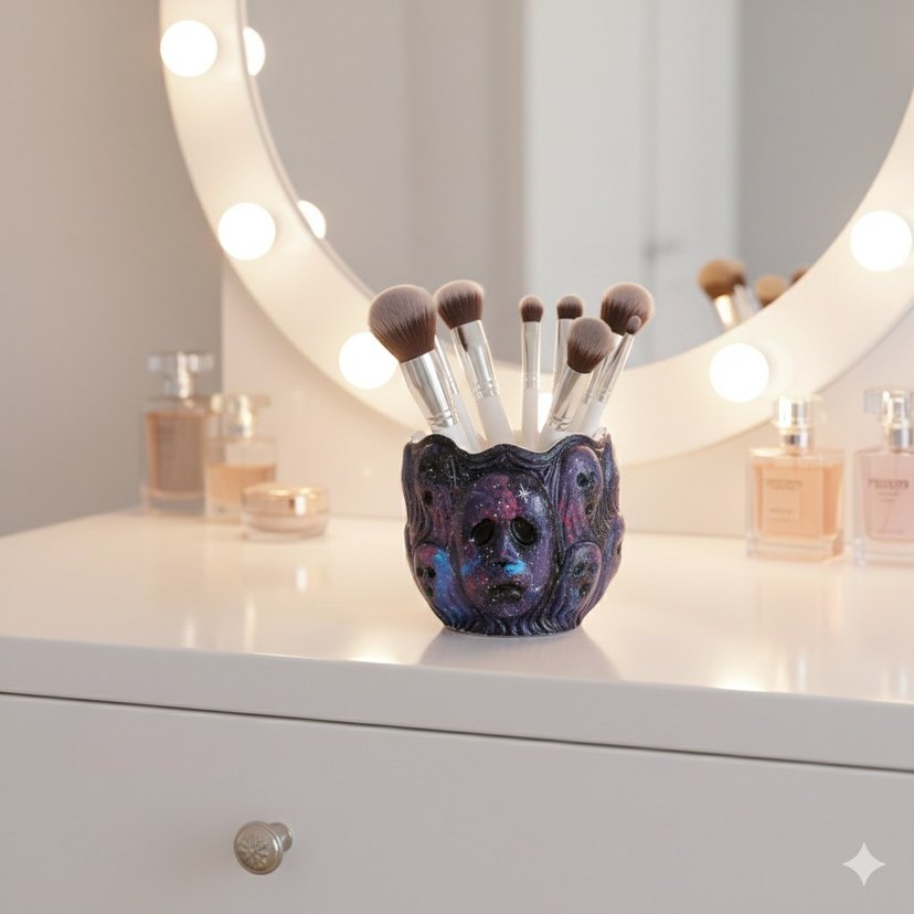 Mor Karanlık Temalı Dekoratif Figürin - Görsel 3