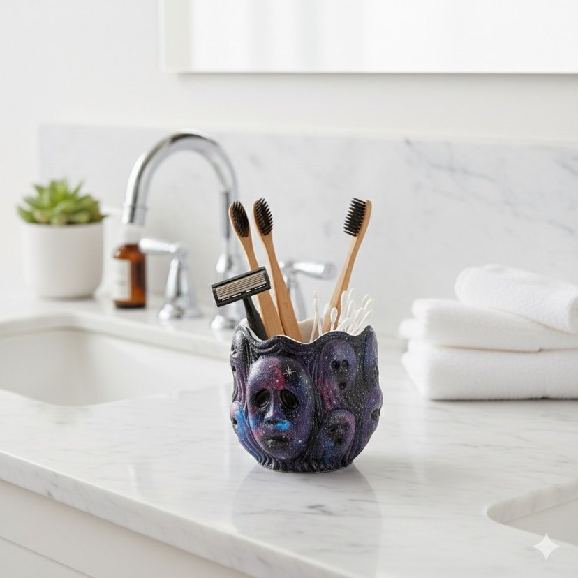 Mor Karanlık Temalı Dekoratif Figürin - Görsel 2