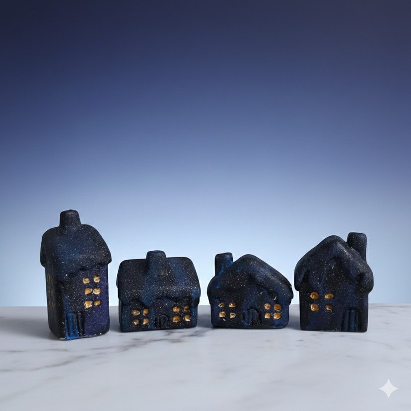 4'lu Galaksi Gece Temali Minimal Ev - Görsel 2