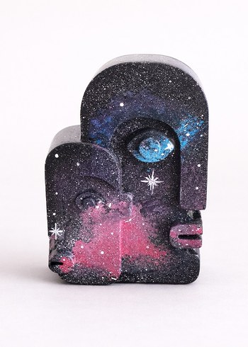 Galaksi Temalı 4'lu Soyut Yuz Set - Görsel 5