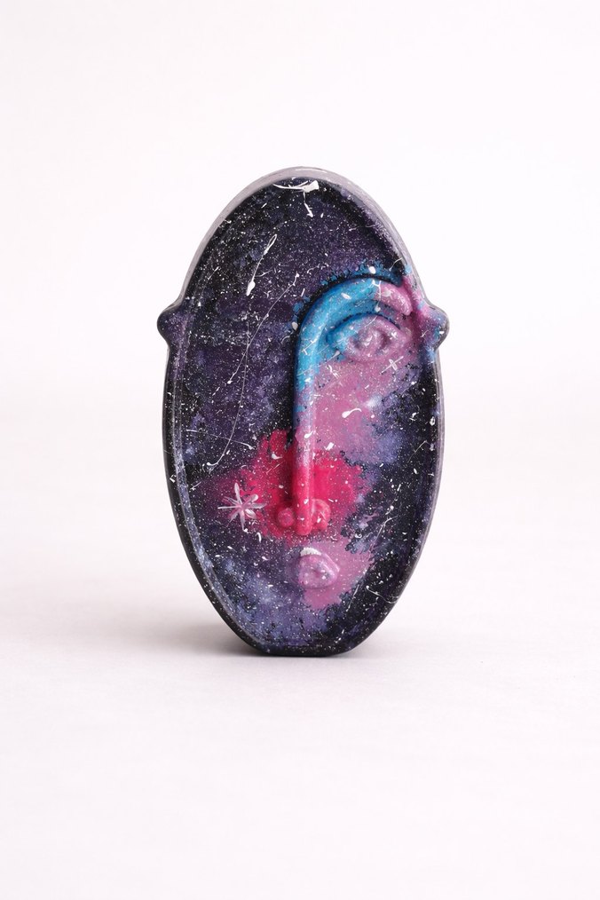 Galaksi Temalı 4'lu Soyut Yuz Set - Görsel 4