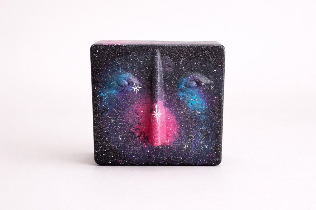 Galaksi Temalı 4'lu Soyut Yuz Set - Görsel 3