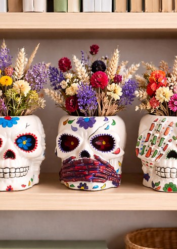 Meksika Stili Uclu Kurukafa Seti - Görsel 5