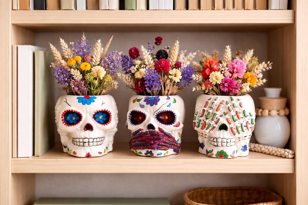 Meksika Stili Uclu Kurukafa Seti - Görsel 5