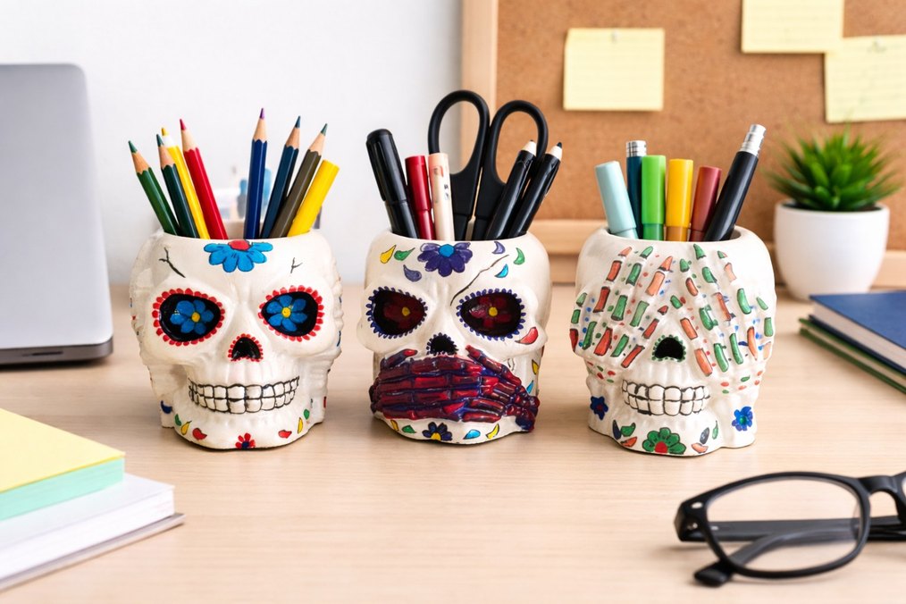 Meksika Stili Uclu Kurukafa Seti - Görsel 4