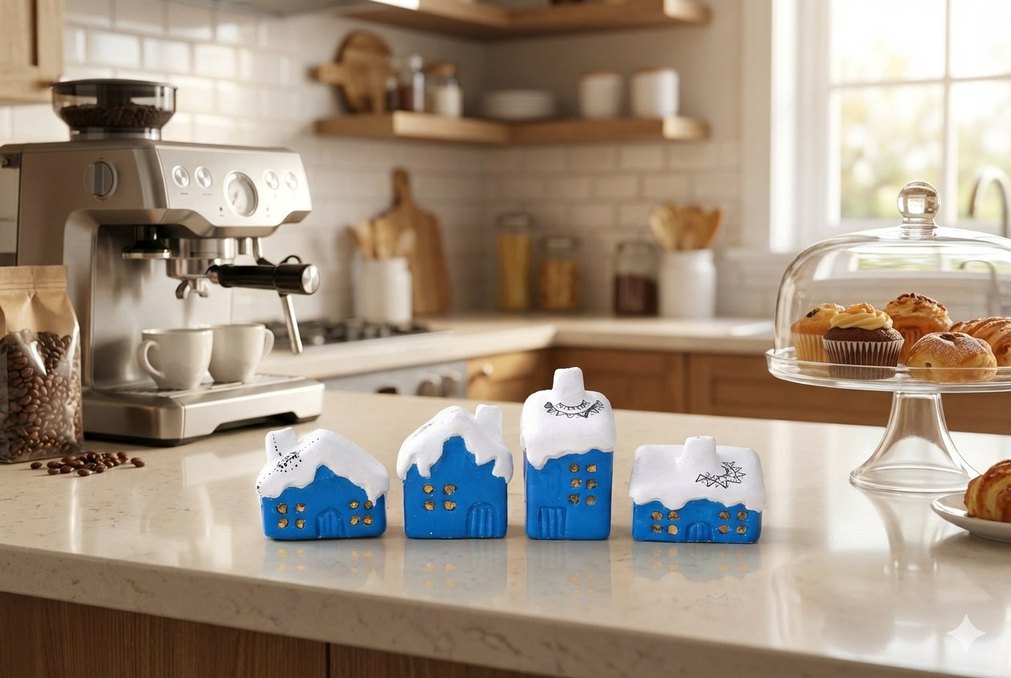 Iskandinav 4'lu Minimal Ev Seti - Görsel 2