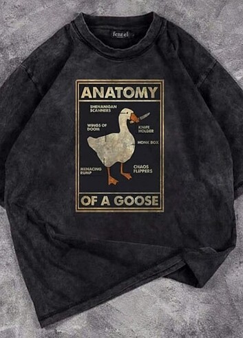 Duck Anatomy Unisex Eskitme Tshirt 