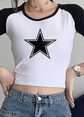 Retro Star Reglan Kol Crop 