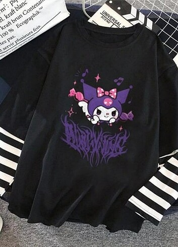 Kuromi Purple Uzun Kollu Tişört 