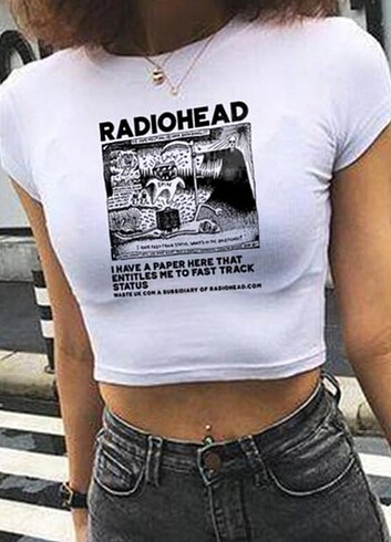 Radiohead Baskili Crop 