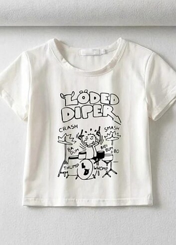 Urban Outfitters Loded Diper Baskılı Crop 