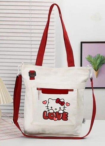 Hello Kitty Kanvas Unisex Postaci Çantası