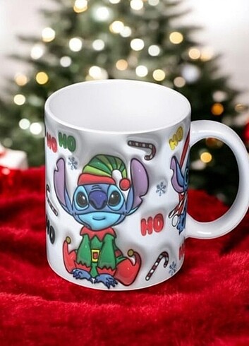 Stitch Yeni Yıl Kupa Bardak 