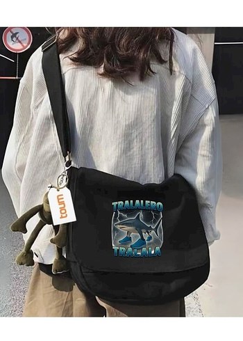 Diğer Tralalero Tralala Unisex Postaci Çanta