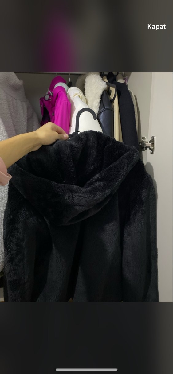 Siyah Şişme Kadın Kışlık Mont - Görsel 2