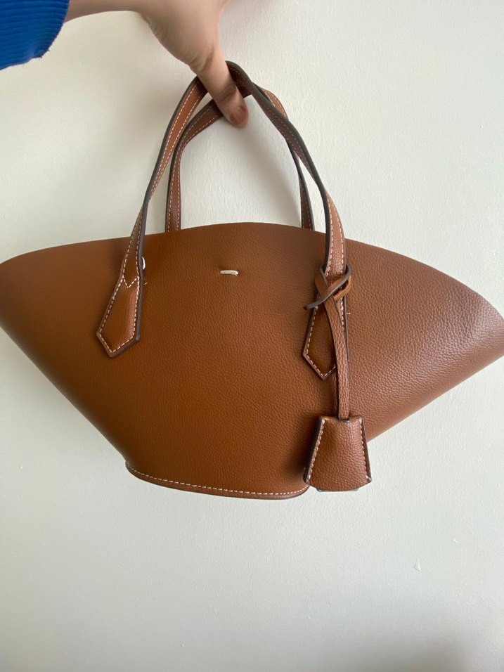 Bej Deri Kadın Çanta - Görsel 2