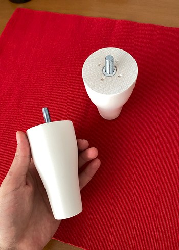 Beyaz Mobilya Ayakları 2'li - Görsel 2