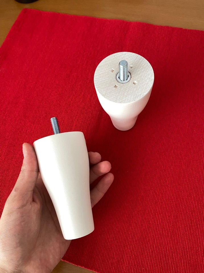 Beyaz Mobilya Ayakları 2'li - Görsel 2