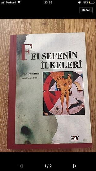 felsefenin ilkeleri rene descartes