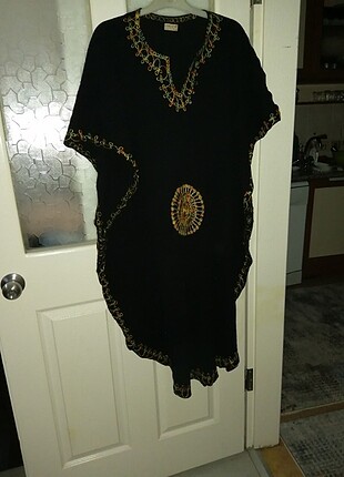Tasarımcı Siyah yazlık elbise 