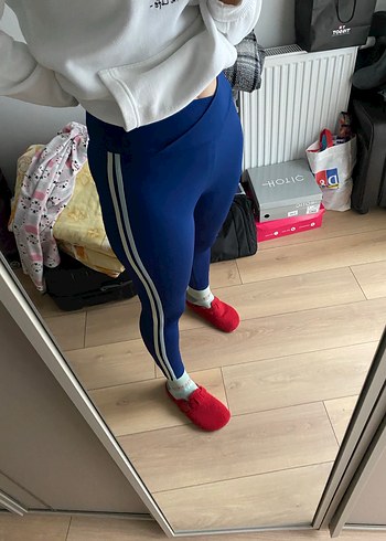 Mavi  Tayt Yüksek Bel ve İnce Kesim - Görsel 2