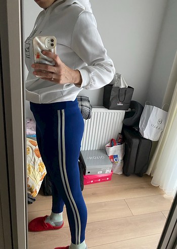 Mavi  Tayt Yüksek Bel ve İnce Kesim - Görsel 3