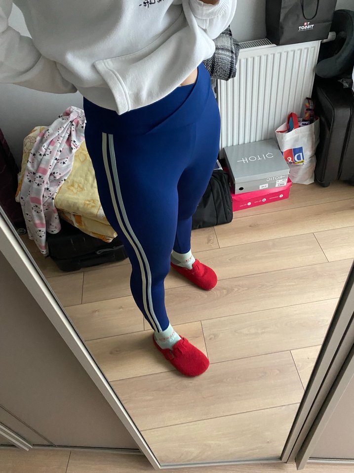 Mavi  Tayt Yüksek Bel ve İnce Kesim - Görsel 2