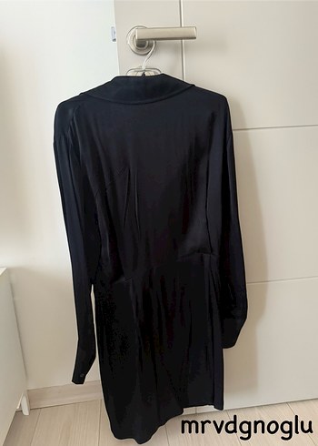 Zara Siyah Uzun Kollu Midi Gotik Elbise