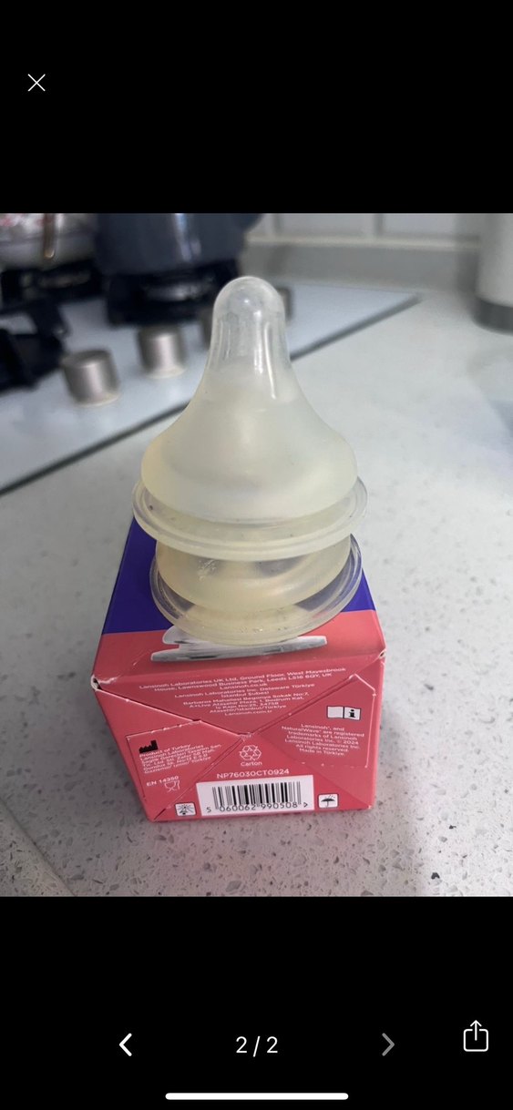 Lansinoh NaturalWave Biberon Emziği S beden - Görsel 2