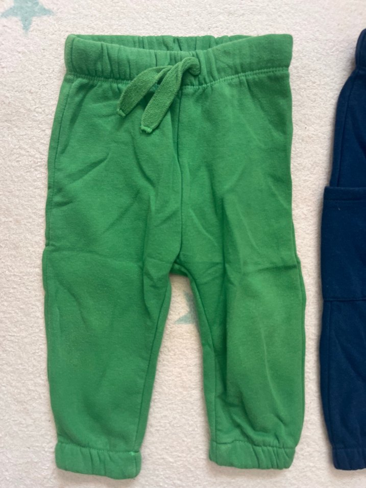 Yeşil ve Lacivert Erkek Çocuk Rahat Pantolon - Görsel 2