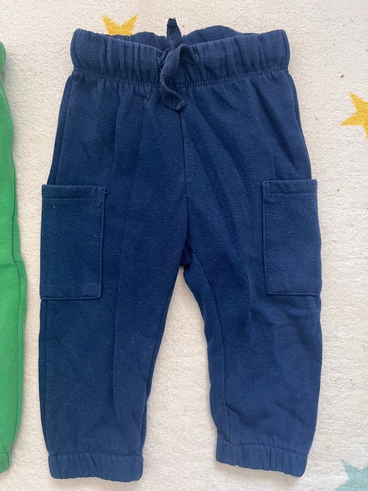 Yeşil ve Lacivert Erkek Çocuk Rahat Pantolon - Görsel 3