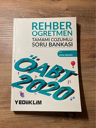 Yediiklim Yayınları KPSS 2020 ÖABT Rehberlik Soru Bankası