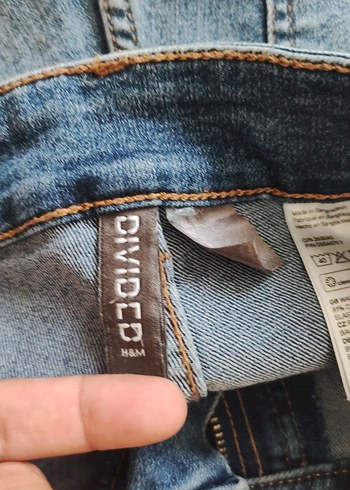 36 Beden mavi Renk Düğmeli Mini Kadın Kot Şort