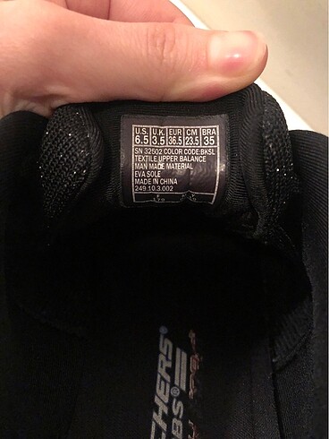 36,5 Beden siyah Renk Skechers bobs