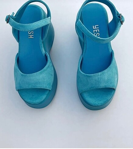 See By Chloe Bebe mavi süet topuklu ayakkabı