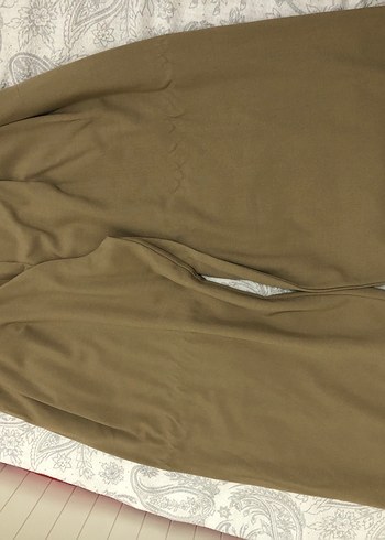 Bej Renkli Rahat palazzo 
Pantolon - Görsel 2