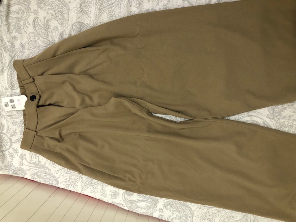 Bej Renkli Rahat palazzo 
Pantolon - Görsel 2