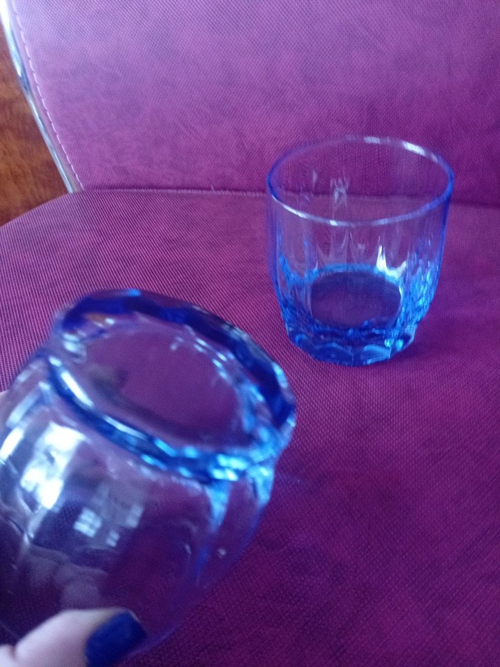 Renkli Mavi Cam Bardaklar - Görsel 2