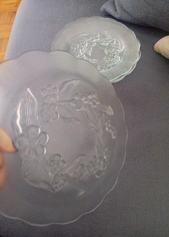 Beyaz Çiçek Desenli Tabak 6 lı kahvaltı tabağı - Görsel 3