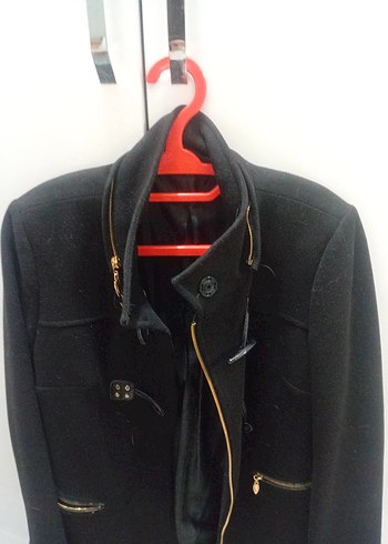 Siyah Midi Kadın Kaban - Görsel 2